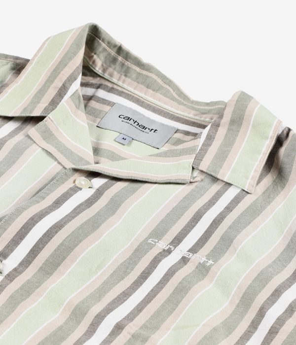Carhartt WIP Folsey Shirt (stripe pale olive white)