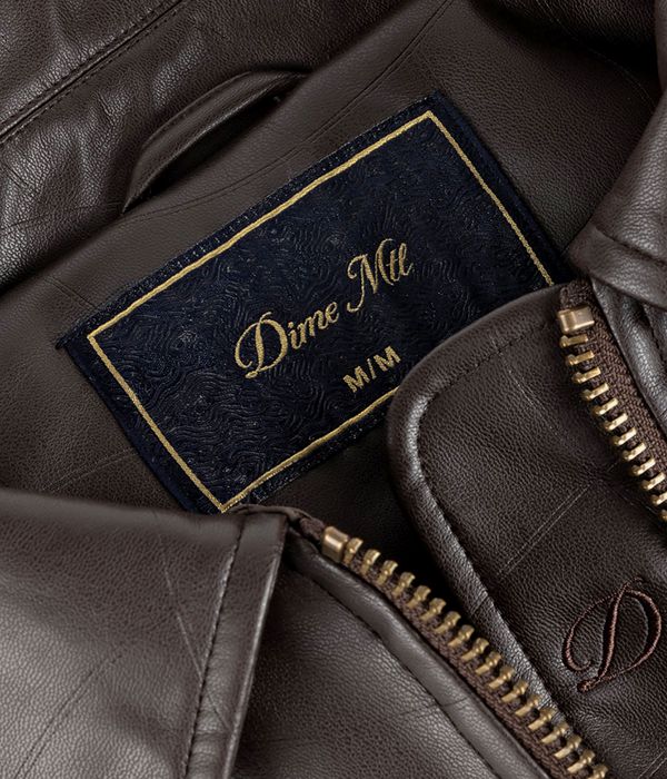 Dime Debossed Wavy Jacket (brown)