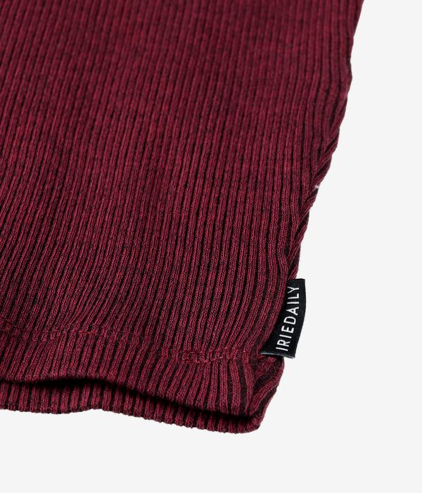 Iriedaily 2 Tone Rib T-Shirt women (black red)