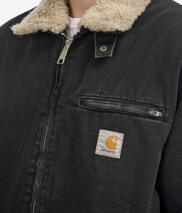 Carhartt WIP Herald Organic Maitland Giacca (black wall stone washed)