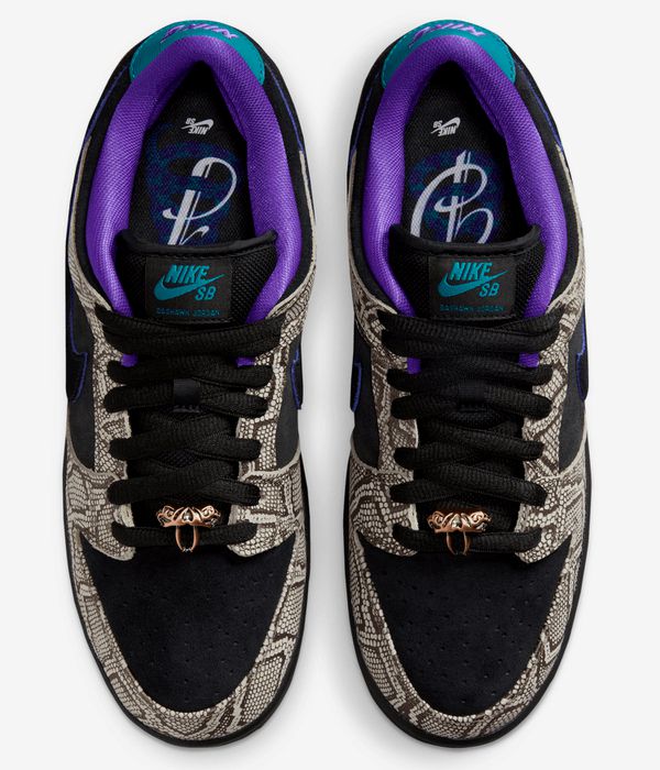 Nike SB Dunk Low Pro Zapatilla (string black bright spruce fierc)