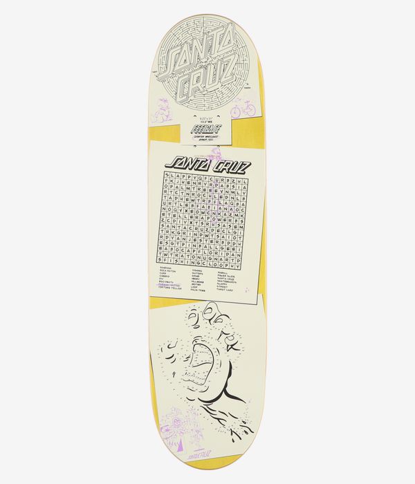 Santa Cruz Delfino Scribble FeelBase 8.25" Planche de skateboard (multi)