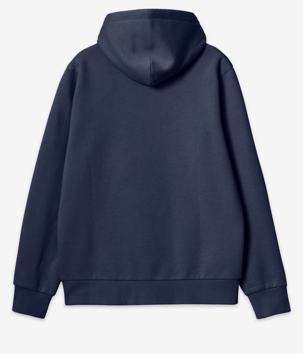 Carhartt WIP Script Embroidery Hoodie (air force blue white)