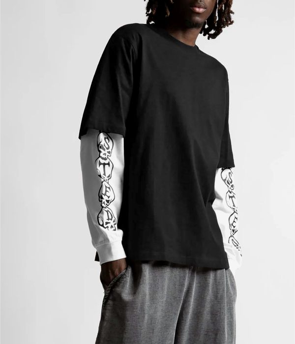 Wasted Paris Bury Camiseta de manga larga (black white)