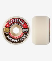 Spitfire Formula Four Conical Full Rouedas (white red) 54mm 101A Pack de 4