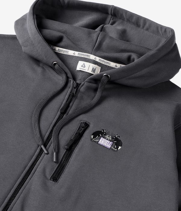 Anuell Rodum Organic Zip-Sweatshirt avec capuchon (charcoal)