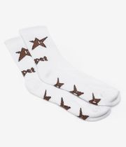Carpet Company C-Star Logo Calcetines US 9-12 (white brown)