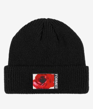 Former Rosette Patch Beanie (black)