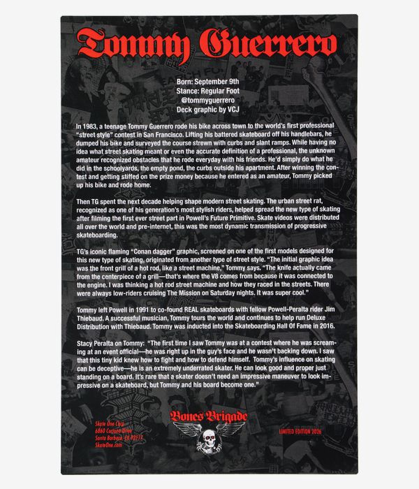 Powell-Peralta Guerrero BB Limited Edition S17 9.85" Deska do deskorolki (white)