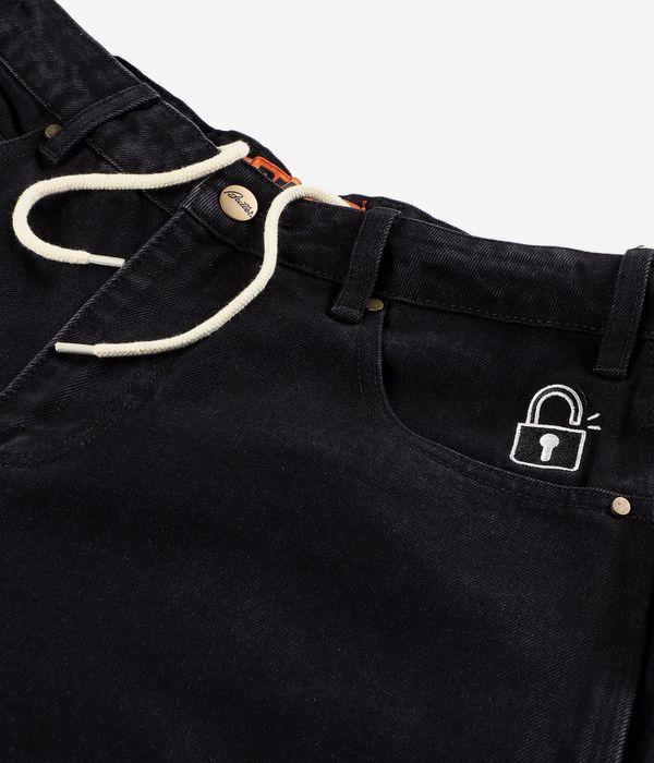 Butter Goods Lock Baggy Denim Vaqueros (flat black)