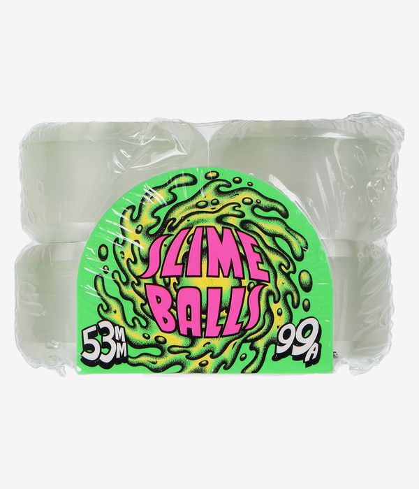 Santa Cruz Mirror Vomits Slime Balls Ruote (clear green) 53 mm 99A pacco da 4