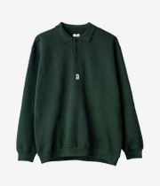 Poetic Collective Heavy Polo Sweatshirt (bottle green)