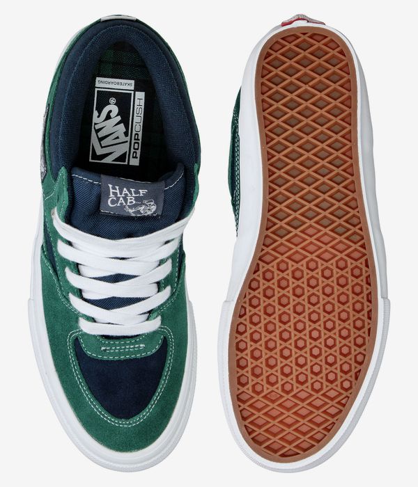 Vans Skate Half Cab Tartan Shoes (blue green)