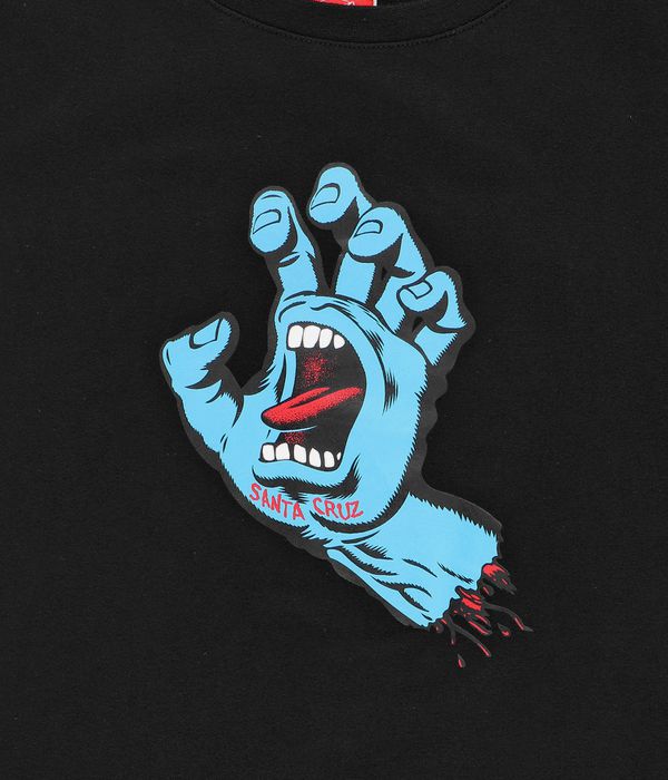 Santa Cruz Screaming Hand Camiseta kids (black)