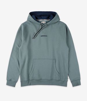 Anuell Tenor Organic Hoodie (pale teal navy contrast)