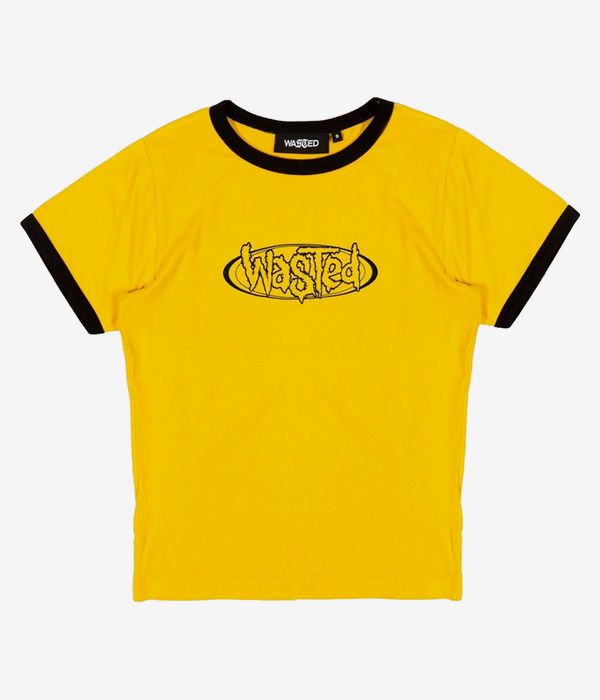 Wasted Paris Ringer Negative T-Shirt women (golden yellow black)
