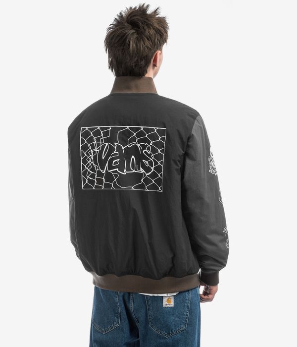 Vans Crazy Eddy Baseball Jacket (black asphalt)