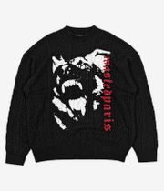 Wasted Paris Cable Creep Sweater (black)