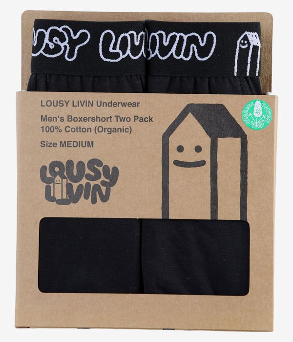 Lousy Livin Boxerbriefs Boxer (black) pacco da 2