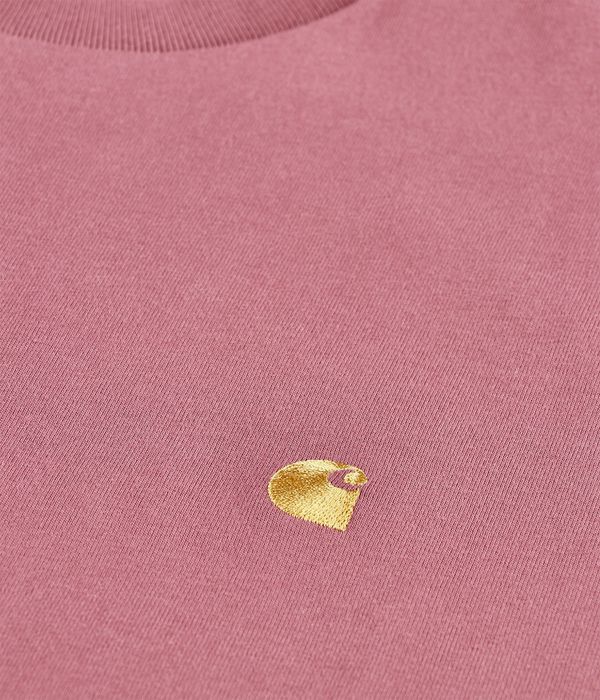 Carhartt WIP Chase T-Shirt (dusky pink gold)
