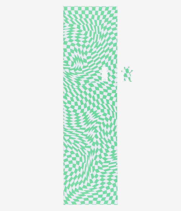 Grizzly Trippy Checkerboard 9" Papier Grip do Deskorolki (green white)