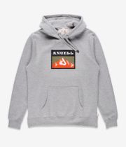 Anuell Crator Mons Organic Felpa Hoodie (heather grey)