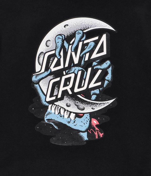 Santa Cruz Crescent Bone Hand Bluzy z Kapturem (black)