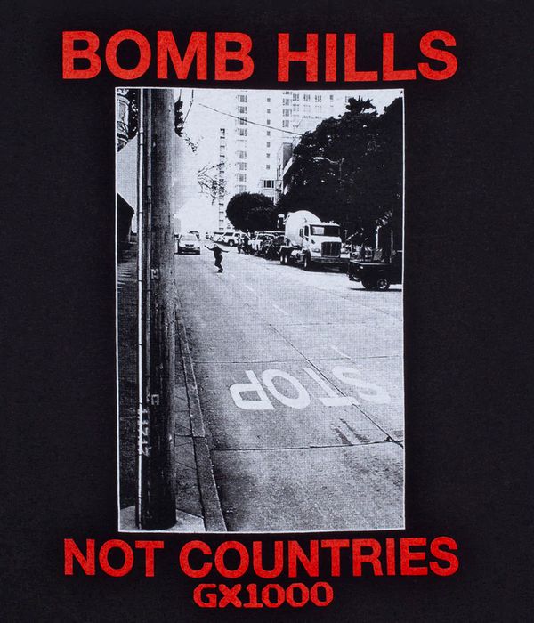 GX1000 Bomb Hills Not Countries Camiseta (black)