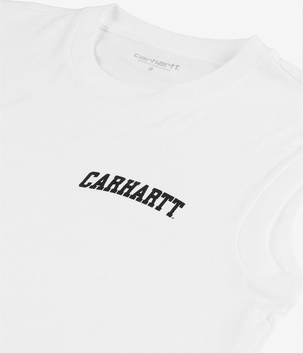 Carhartt WIP W' University Script A-Shirt Organic Camiseta women (white black)