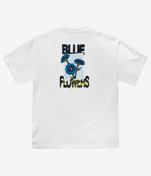 Blue Flowers In Bloom T-Shirt (white)