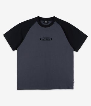 Antix Simplex Raglan Organic T-Shirt (black slate grey)