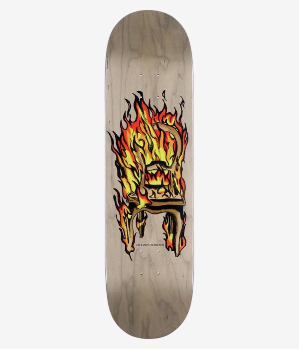 Jacuzzi Chair On Fire Twin Tail 8.5" Skateboard Deck (grey)