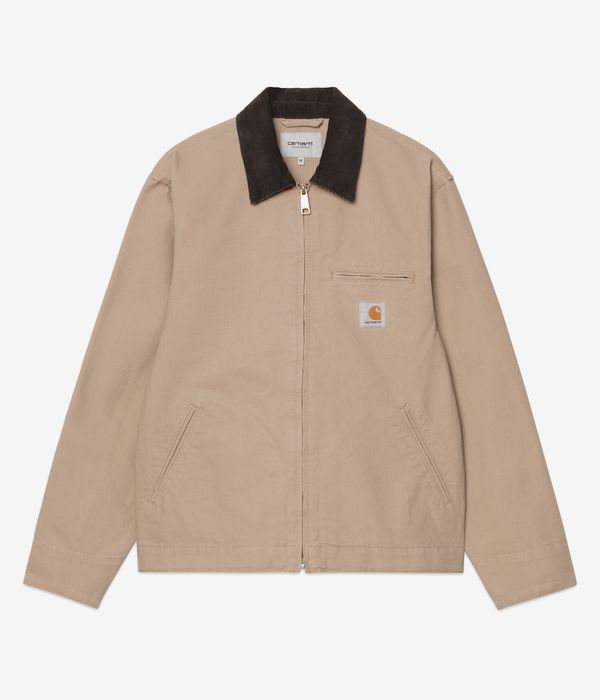 Carhartt WIP Detroit Organic Dearborn Giacca (dusty h brown tobacco rinsed)