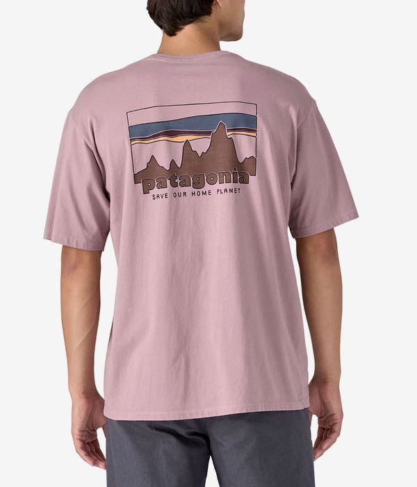 Patagonia 73 Skyline Organic T-Shirt (stormy mauve)