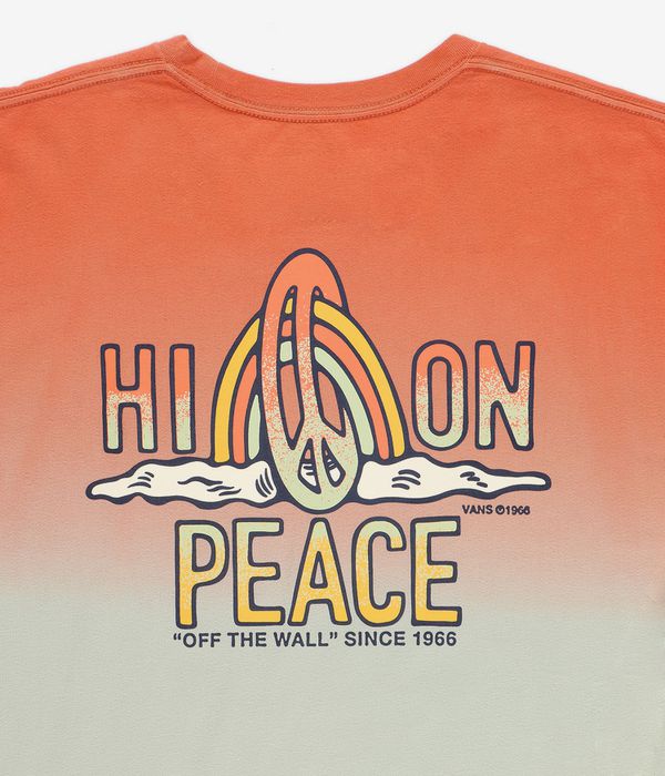 Vans Peace Of Mind Dip Dye T-Shirt (melon celadon green)