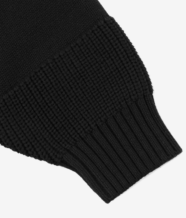 Yardsale Phantasy Knitted Full Zip Sweatshirt (black)