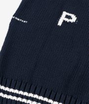 Pop Trading Company Knitted Logo Sweatshirt (navy)
