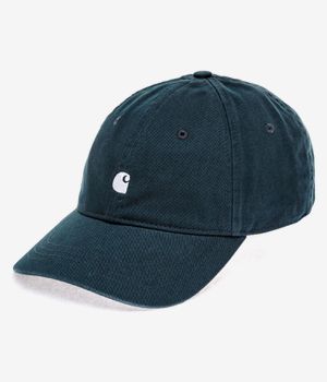 Carhartt WIP Madison Logo 6 Panel Cap (deep lagoon white)