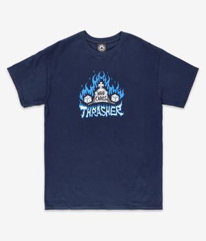 Thrasher x Neckface Who Cares T-shirt (navy)