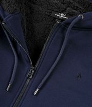 Volcom Single Stone Lined Zip-Sweatshirt avec capuchon (marine)