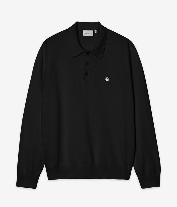 Carhartt WIP Madison Polo-Shirt (black white)