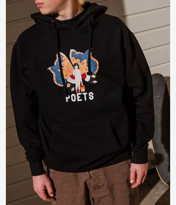POETS Butterfly Girl sweat à capuche (black)