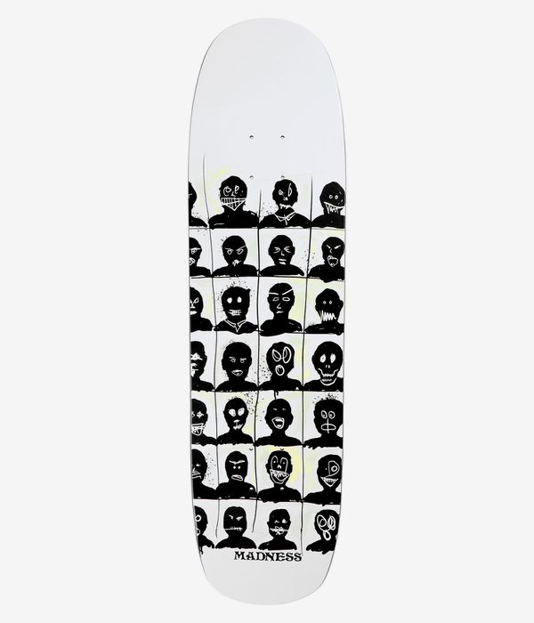 Madness Personalities Super Sap 8.375" Skateboard Deck (white)