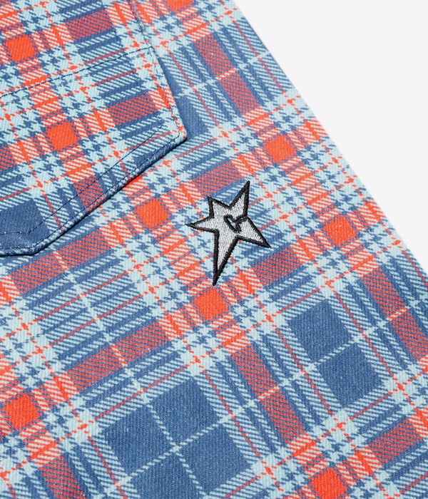 Carpet Company Plaid Denim Button-Up Shirt (baby blue)