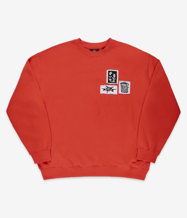 Volcom Featured Artist Keutchi Sweater (bright red)