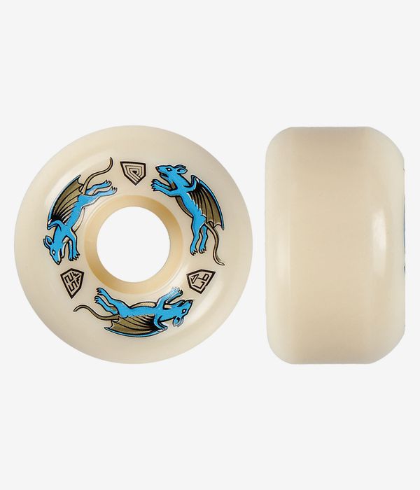Powell-Peralta Dragons Nano Rat AV5 Asymmetrical Narrow Ride Wheels (offwhite) 52 mm 97A 4 Pack