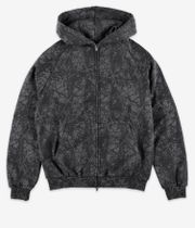 Butter Goods Woods Camo Zip-Hoodie (washed black)
