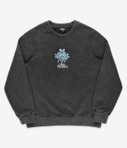 Blue Flowers Washed Flower Sweatshirt (stone wash)