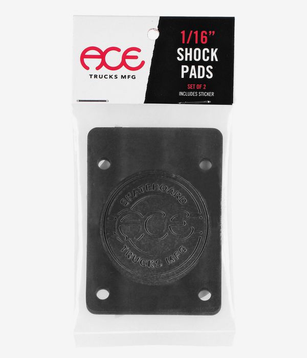 Ace 1/16" Shock Pads (black) Pack de 2