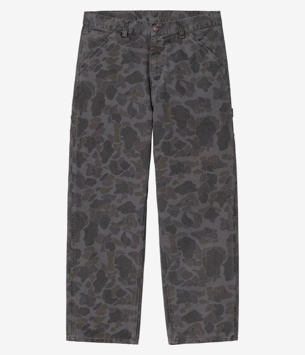 Carhartt WIP Duck Single Knee Pant Organic Dearborn Pantalones (camo duck green graphite garment)